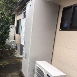 電気温水器から三菱 エコキュート SRT-S464へ交換（京都市左京区）