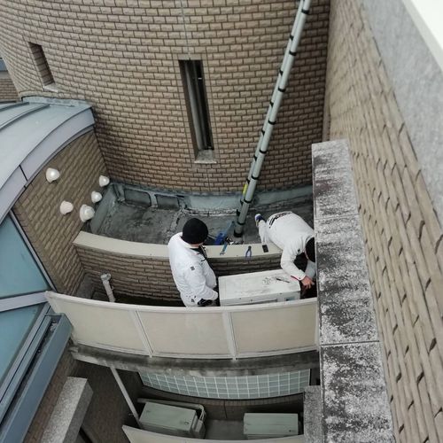天井カセット式ハウジングエアコン交換工事【京都市北区】
