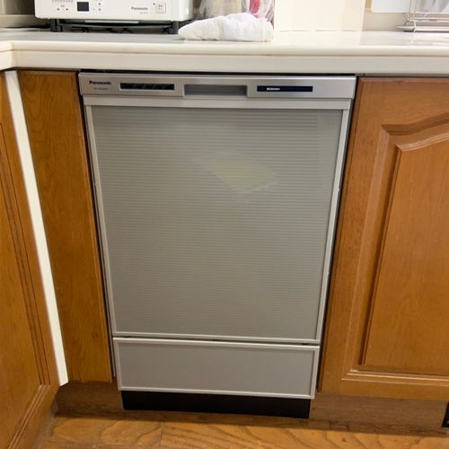 ビルトイン食器洗い機の交換【パナソニック NP-45MD8S】（京都市左京区）