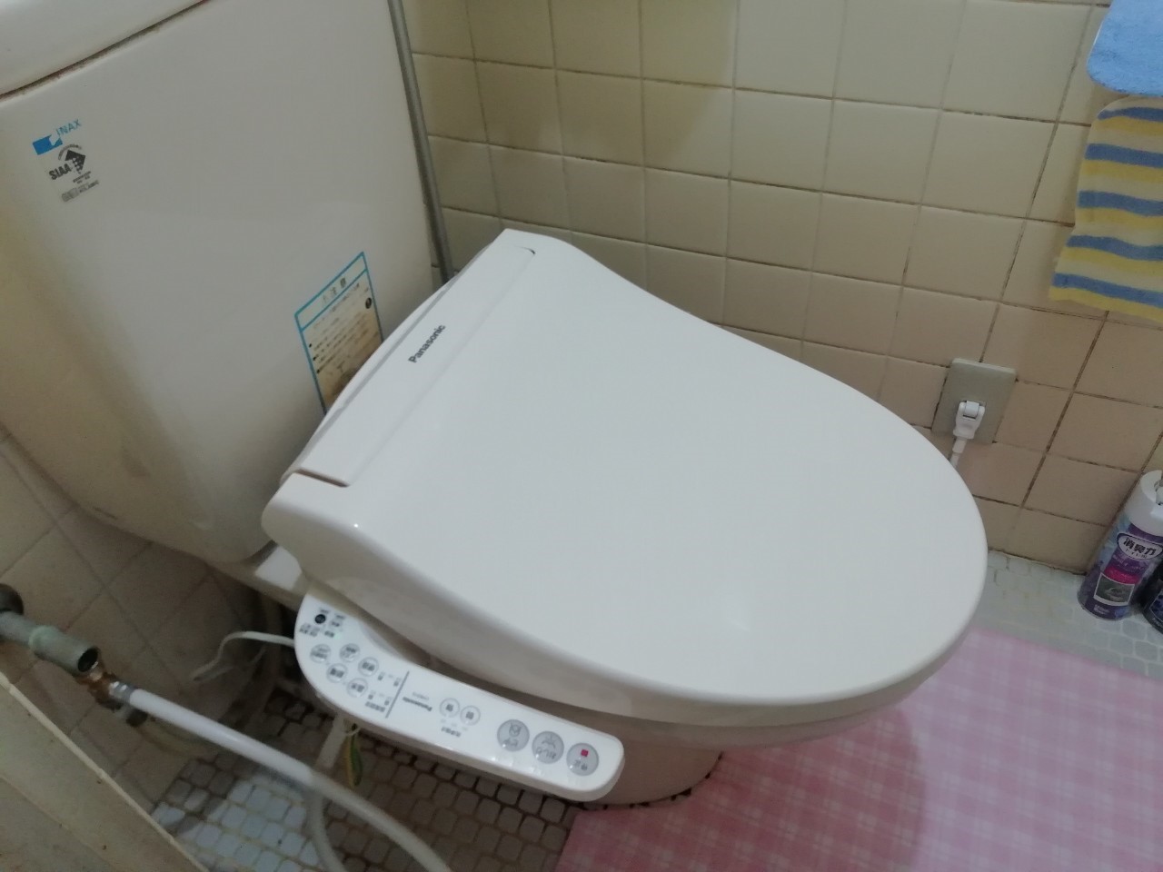 トイレ洗浄便座の取替え（CH931SPF）【京都市左京区】