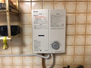 【現場レポート】Rinnai　ガス瞬間湯沸器　RUS-V53YTA 先止め式　交換工事