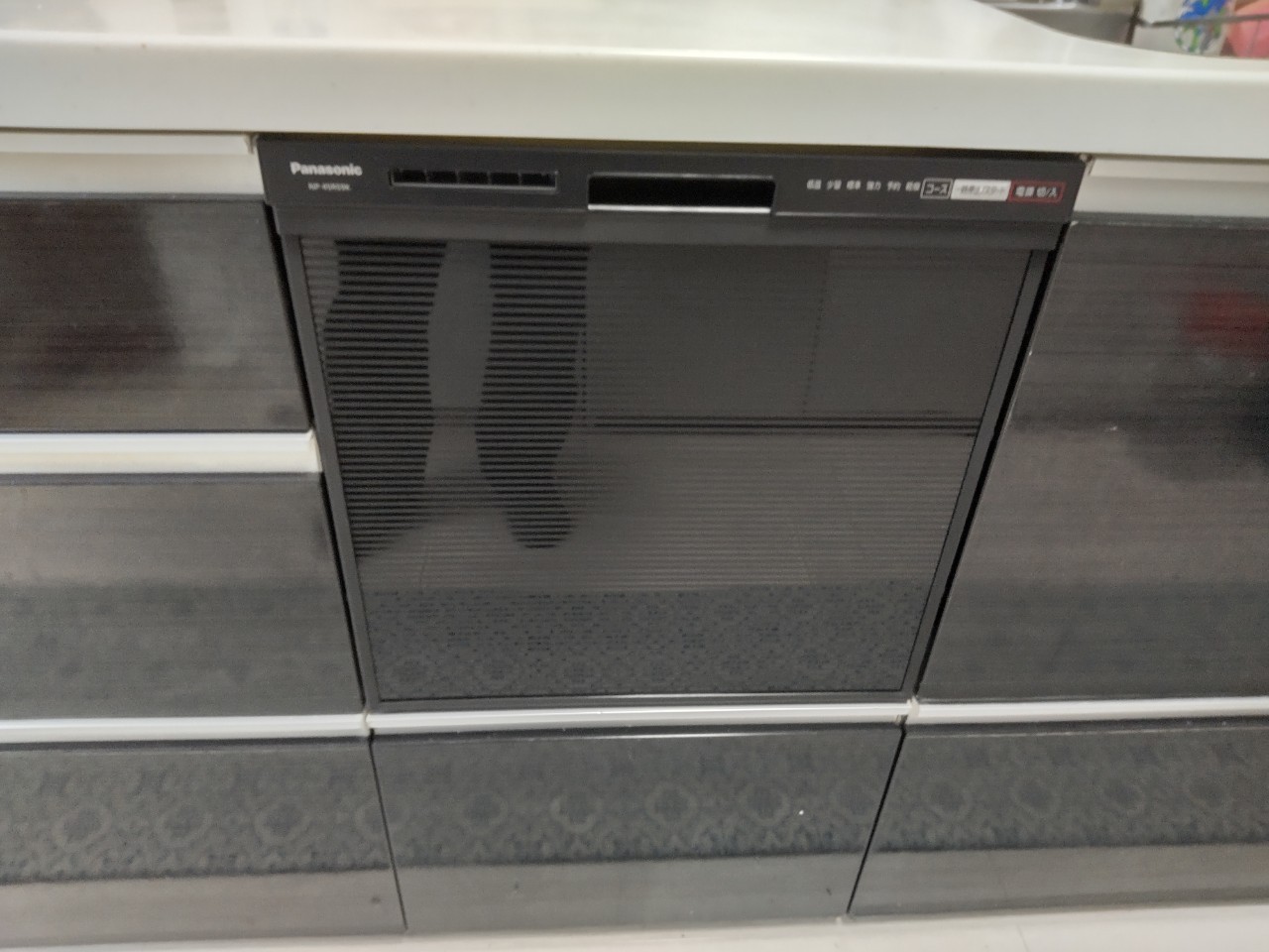 Panasonic　フルオープン食器洗い乾燥機　ストリーム　NP-45RS9K交換工事【京都市左京区】