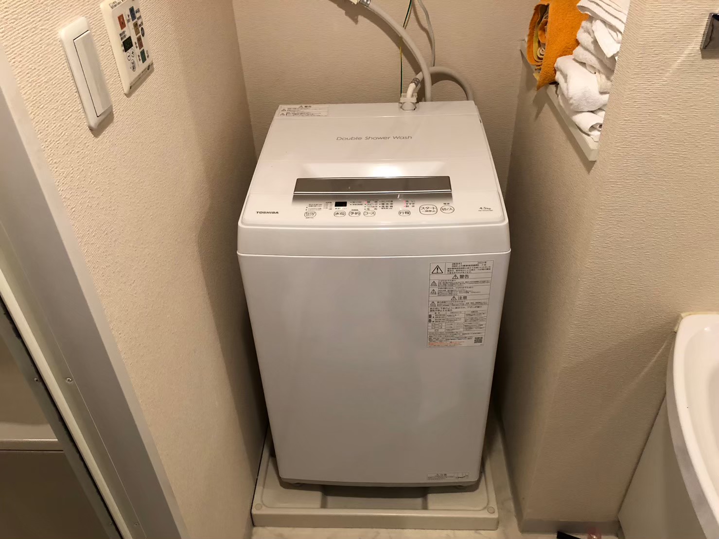 東芝 全自動洗濯機交換 4.5kg AW-45GA2(W)【京都市下京区】