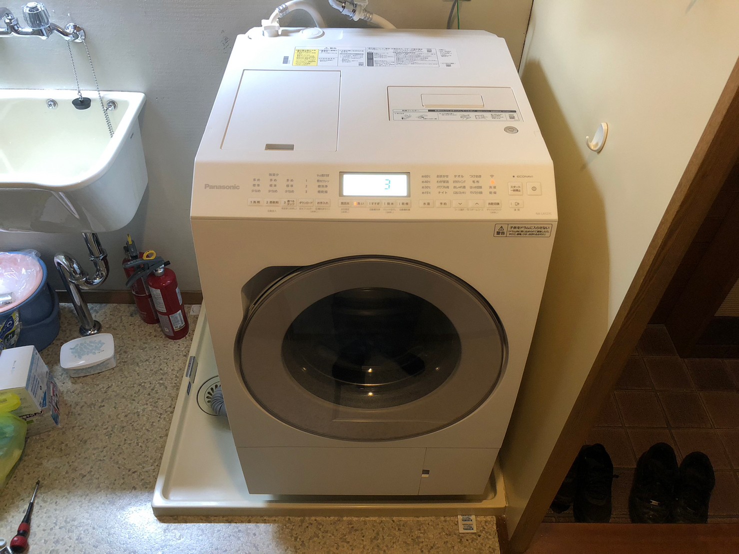 パナソニック「ななめドラム洗濯乾燥機 右開き 洗濯12kg 乾燥6kg　NR-LX127CR【京都市北区】