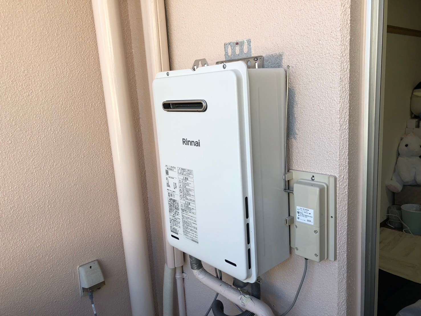 Rinnai ガス給湯器 給湯専用 16号 RUX-A1615W(A)-E ガス給湯器交換工事【京都市北区のマンションオーナー様より】