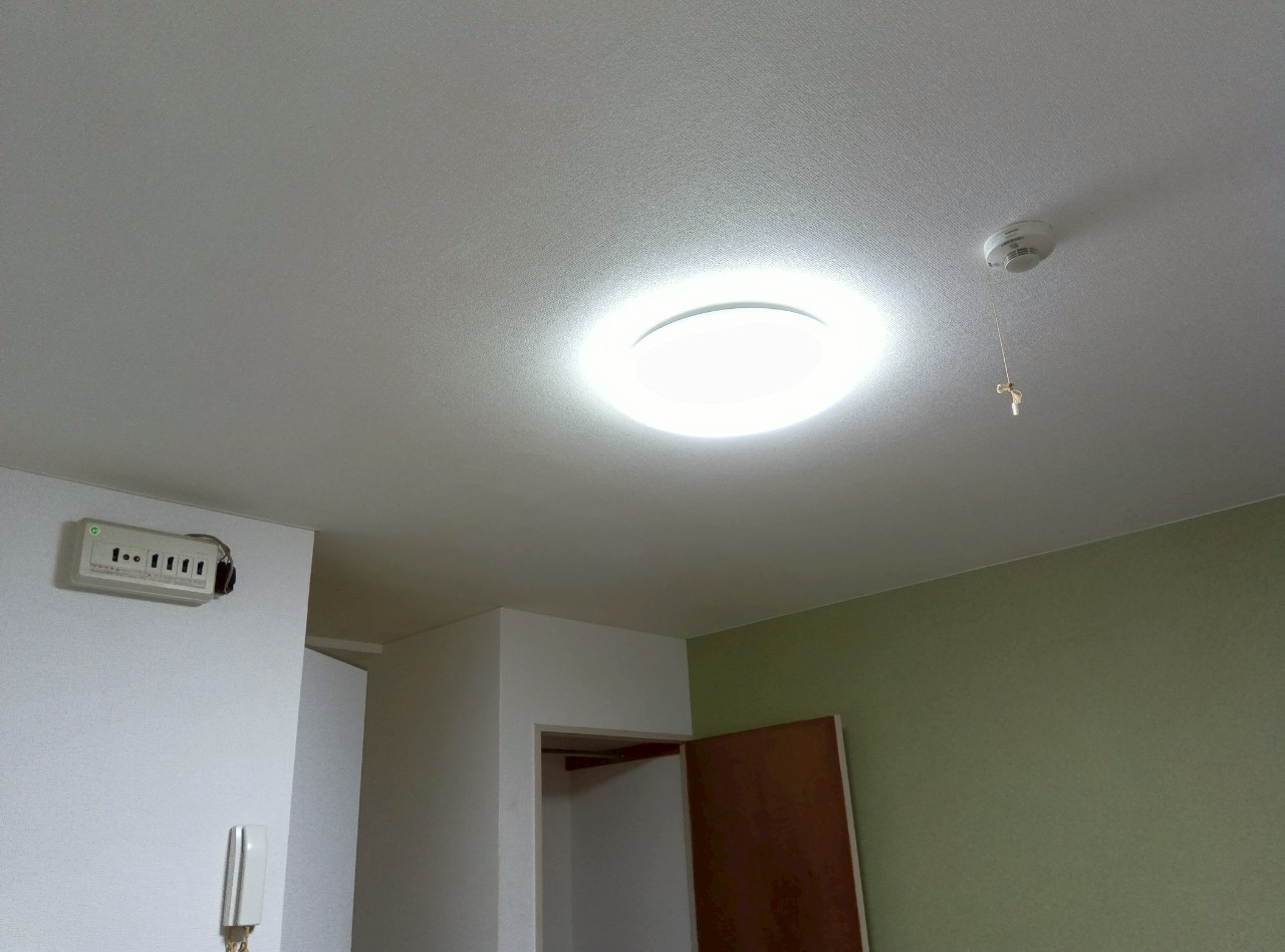 パナソニック LED照明器具交換工事 LSEB1200K 8畳用 【京都市右京区のマンション管理会社様より】
