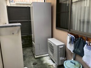 今回は京都市北区のお客様より電気温水器撤去・エコキュートへ交換のご依頼を頂きました😊
