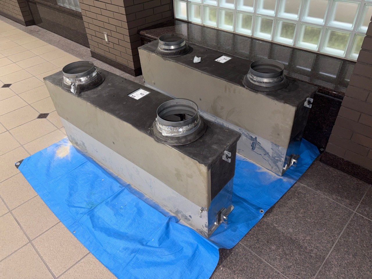 パナソニック 業務用換気扇交換工事【FY-500ZB10】熱交換気ユニット天吊カセット形標準タイプ【京都市北区】