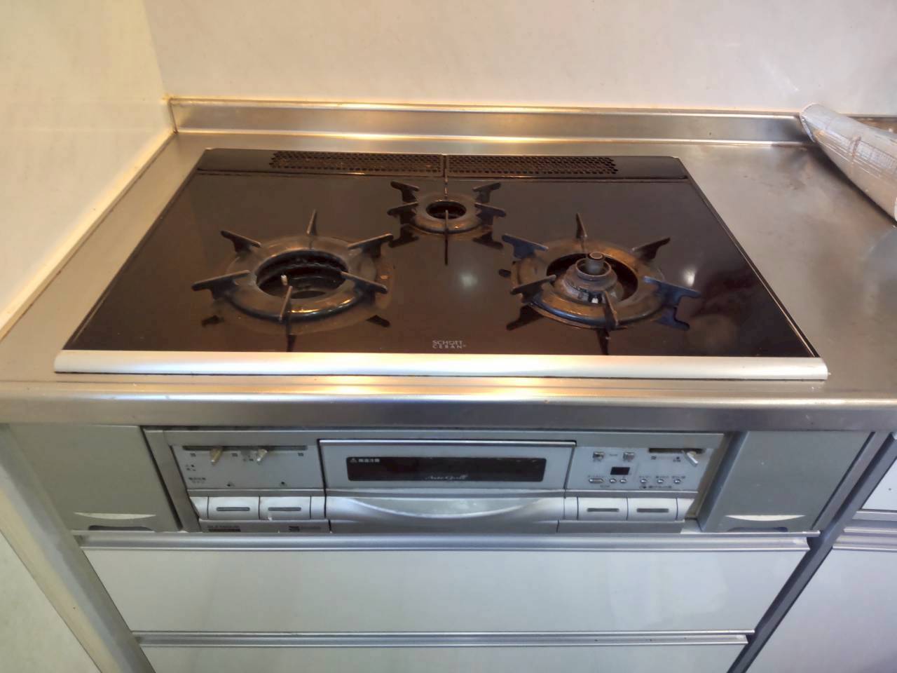 リンナイ ビルトインガスコンロ RHS71W42J4RSTW ガスコンロ交換工事【京都市北区】
