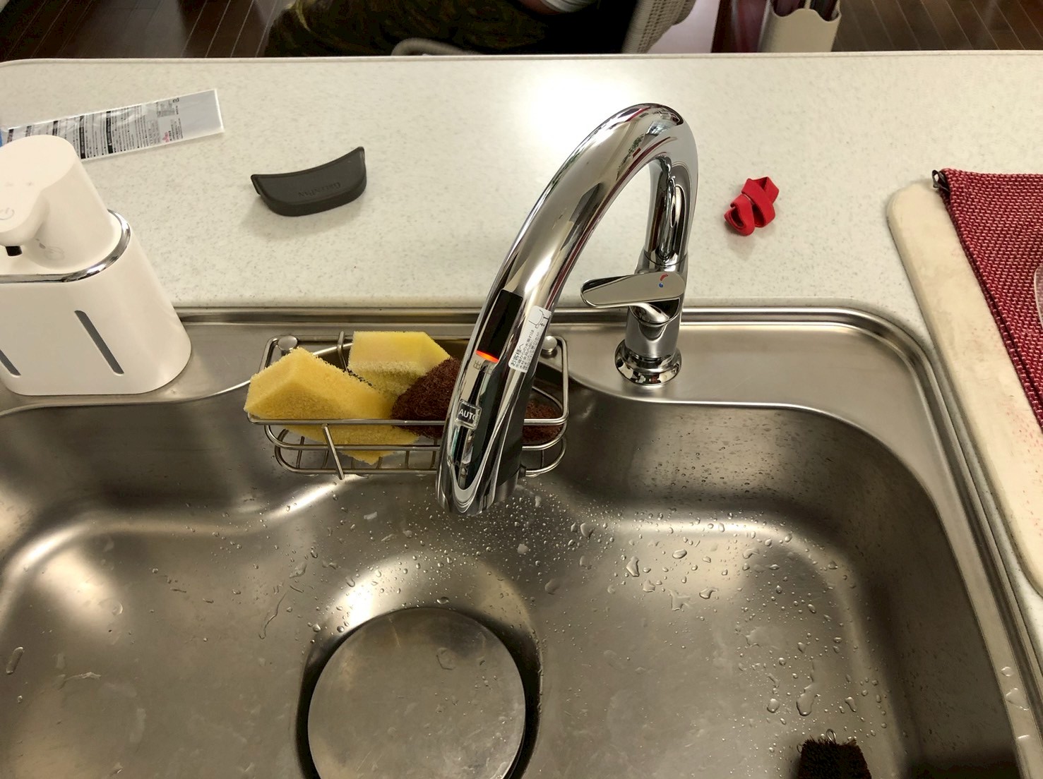 リクシル キッチン用タッチレス水栓交換 ナビッシュ H5タイプ SF-NAH451SY【京都市北区】