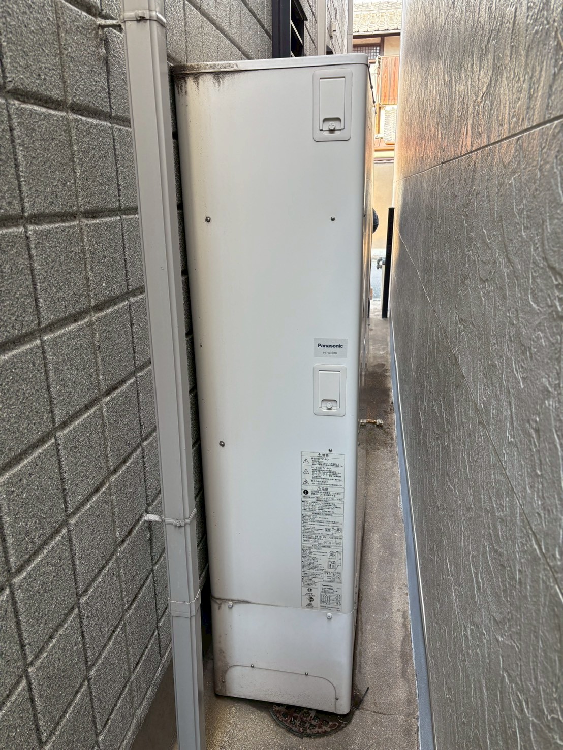 パナソニック エコキュート交換工事 HE-W37LQS【京都市北区】