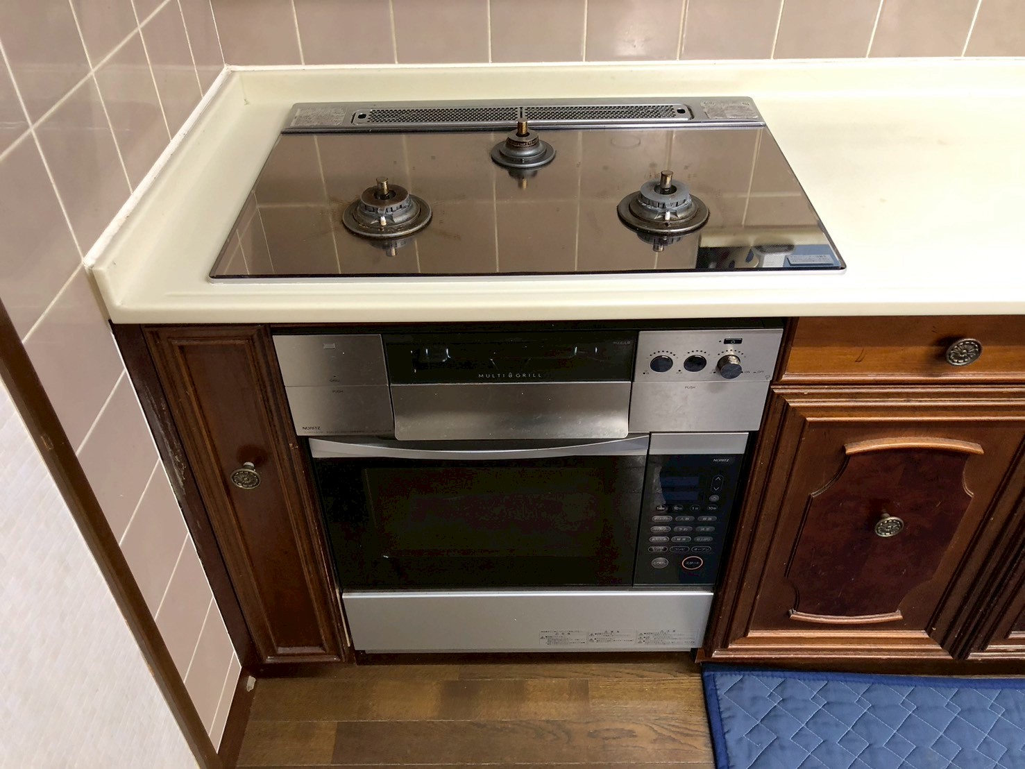 コンベックから収納キャビネット変更交換【京都市左京区】