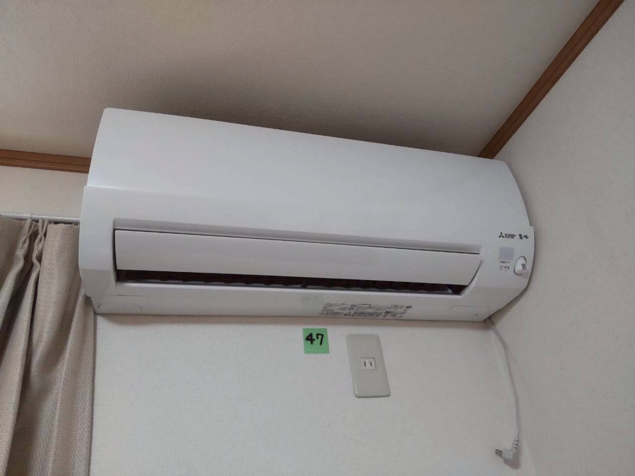 三菱電機 2025年モデル AXVシリーズ 6畳用 MSZ-AXV2225-W  エアコン交換工事【京都市左京区】