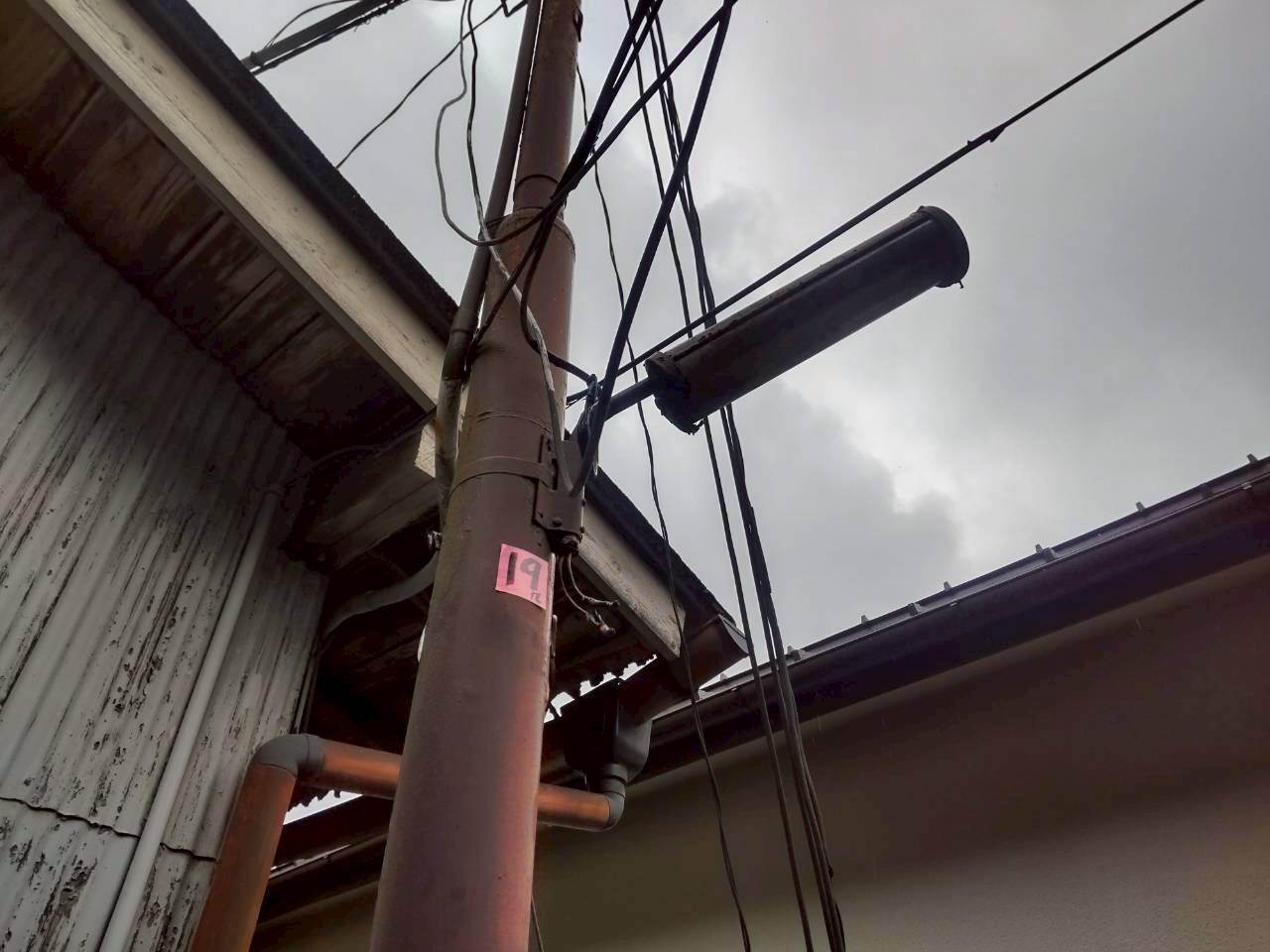 パナソニック 電力柱取付型 LED（昼白色） 防犯灯交換工事 NNY20338LE1 定価17200 円 【京都市左京区】