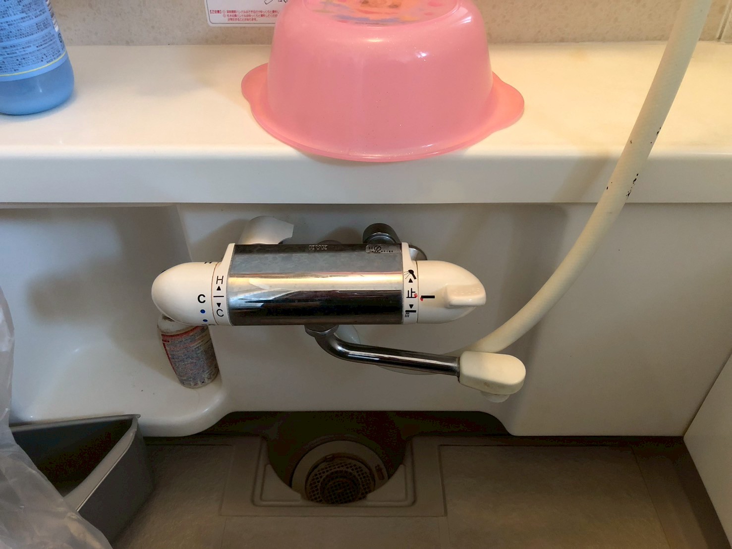 KVKサーモスタット式シャワー浴室水栓 FTB100K 〈税抜価格 ¥41,400〉+ ミラブルzero【京都市北区】