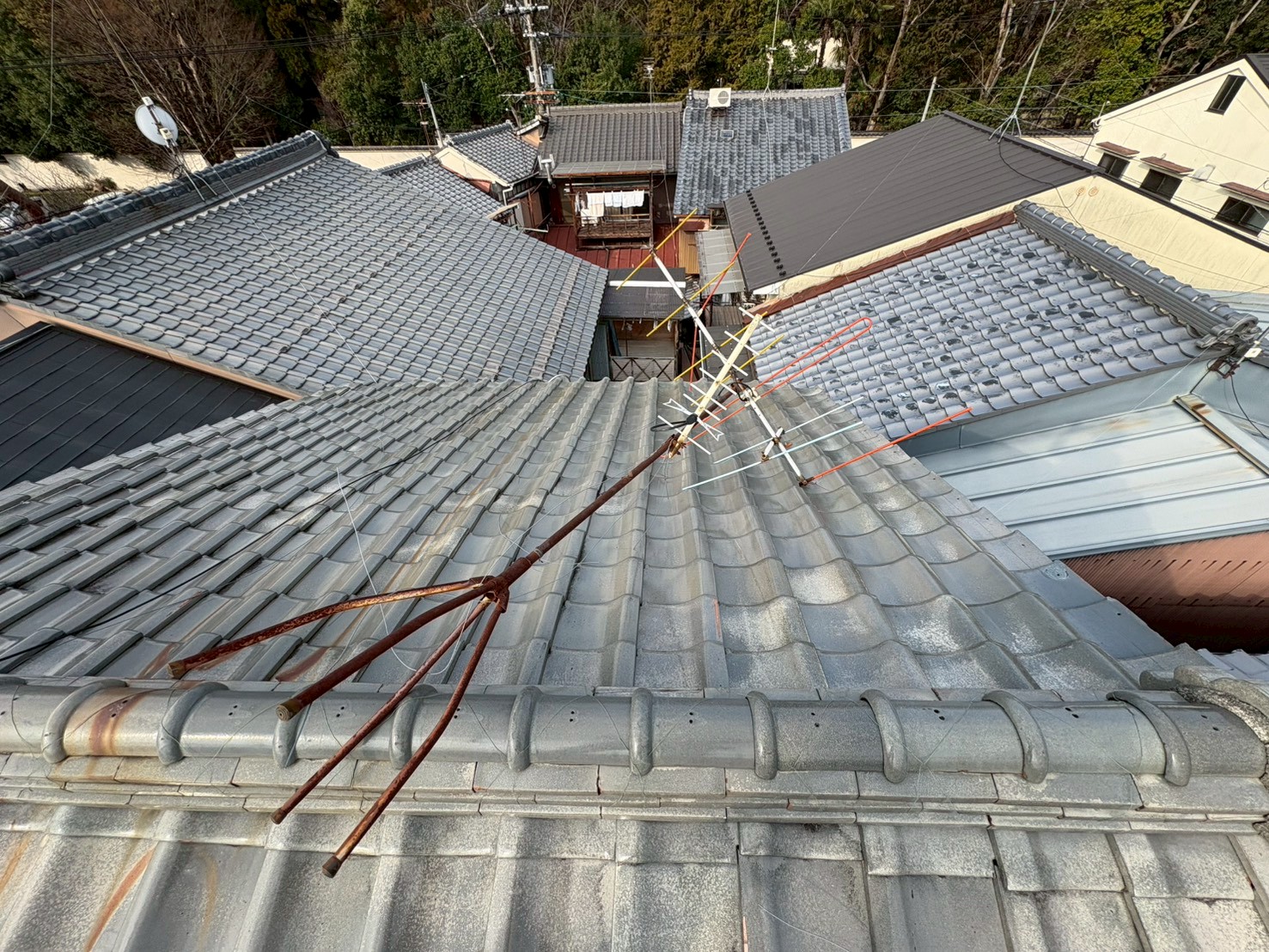 アンテナ交換工事【京都市北区】