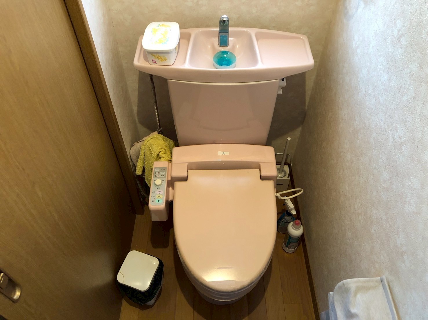 トイレ交換工事  TOTO　 CS232BM+SH232BA＋ PanasonicDL-RT20-CP【京都市上京区】