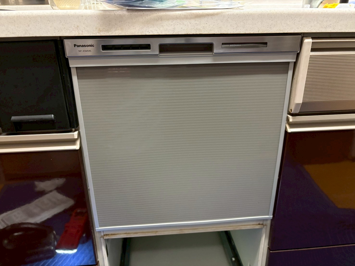 パナソニック　フルオープン食器洗い乾燥機 交換工事 ストリーム　NP-45MS9S　【京都市北区】