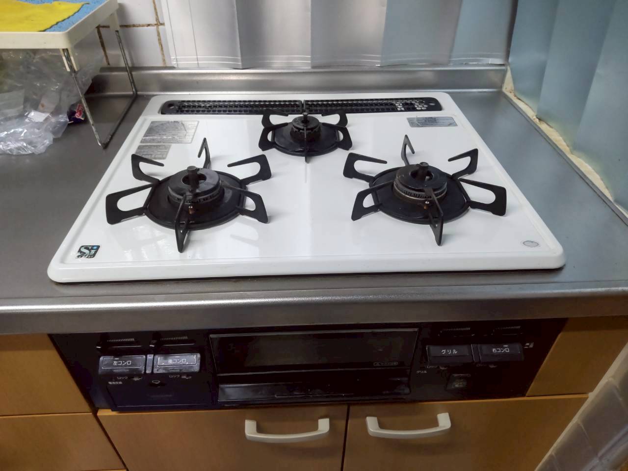 Rinnai　ガスコンロ交換工事 センス（水無両面焼グリルタイプ）シルキーシルバー  RS31W36T2RVW【京都市北区】