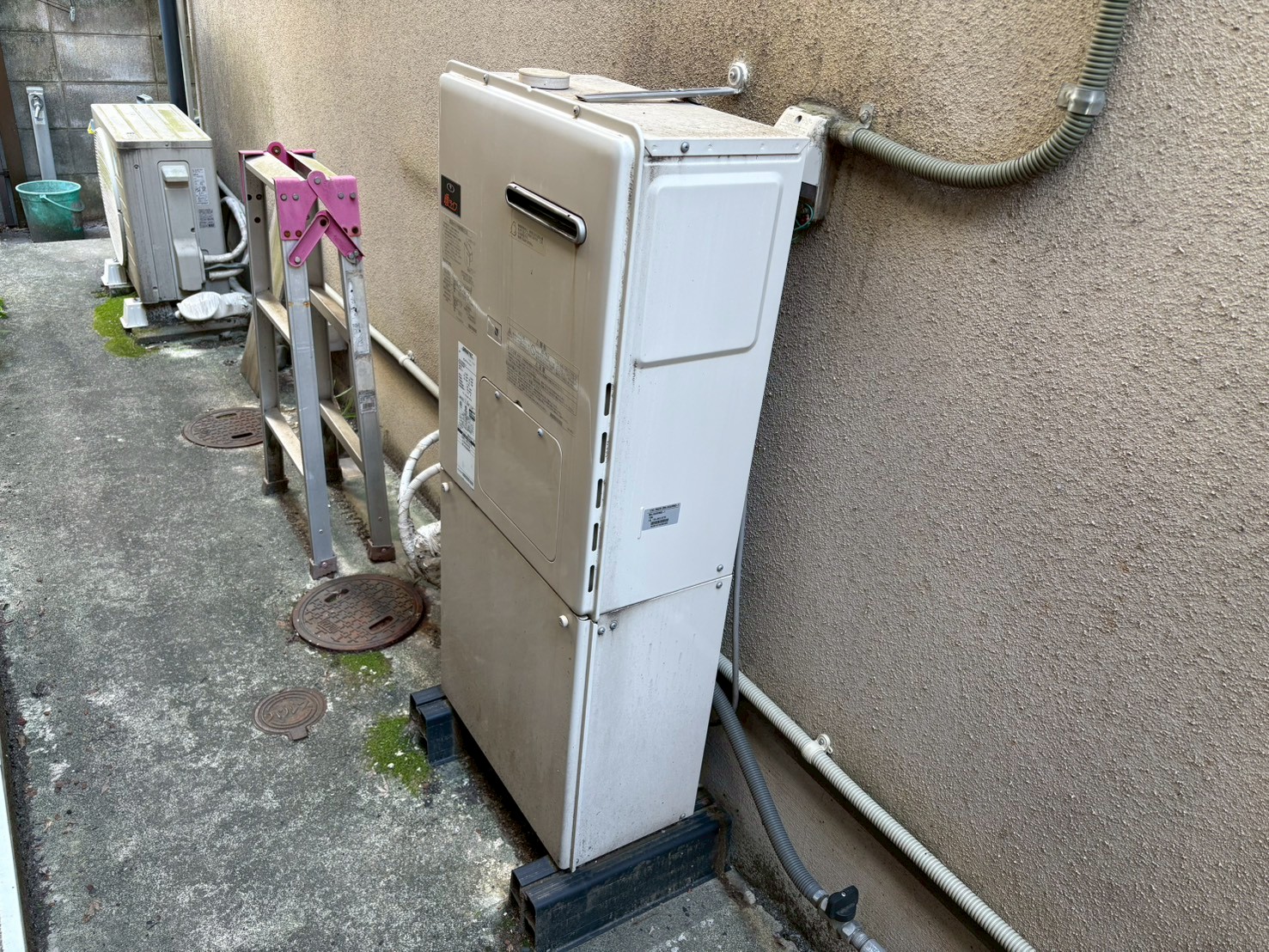 リンナイ ガス暖房専用熱源機 熱動弁外付け RH-K200W2-1(A) 13A ガス給湯器交換工事【京都市北区】