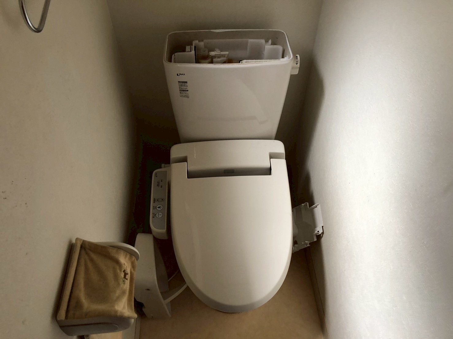 ＴＯＴＯピュアレストＱＲ　手洗いなし　アイボリー CS-232B+SH232BA #SC1＋ 便座パソニックCH951SPF  トイレ交換【京都市北区】