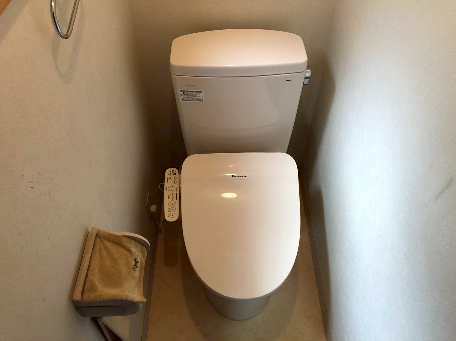 ＴＯＴＯピュアレストＱＲ　手洗いなし　アイボリー CS-232B+SH232BA #SC1＋ 便座パソニックCH951SPF  トイレ交換【京都市北区】