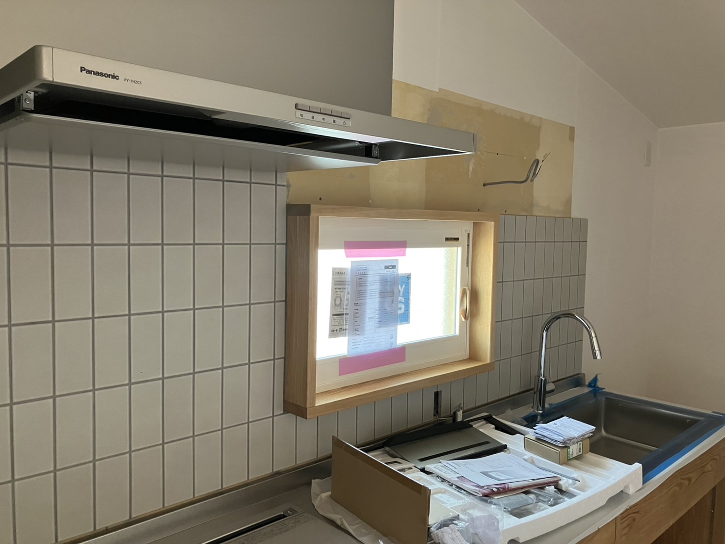 内窓取付工事 YKKap プラマードU FIXオーダー完成品 【京都市北区】