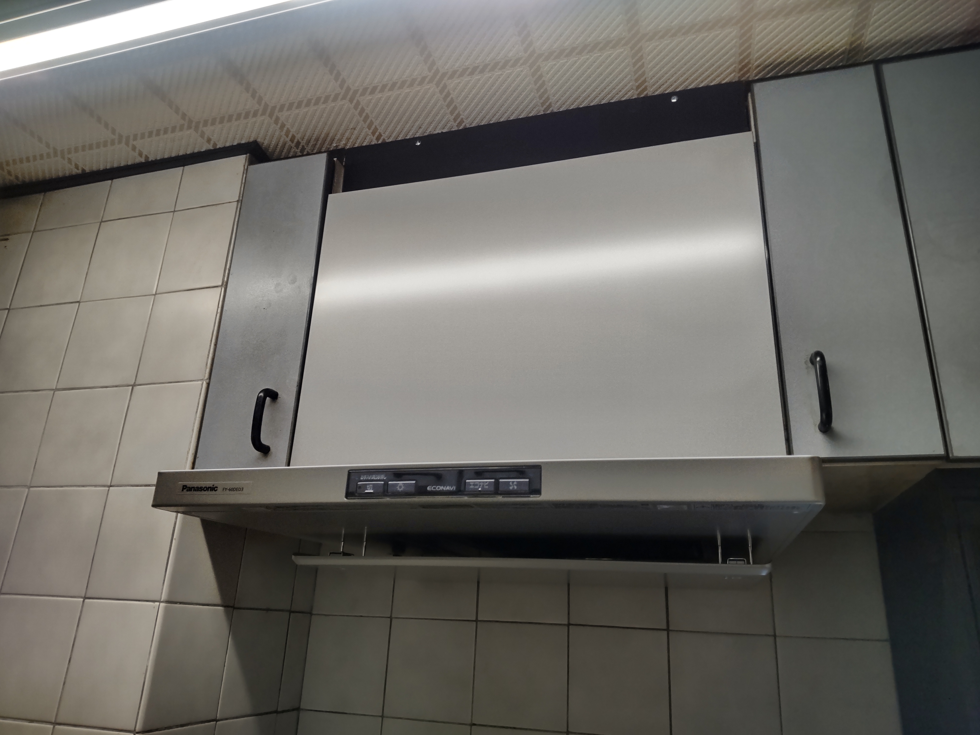 レンジフード交換工事 パナソニック DEDシリーズ 60cm FY-60DED3-S 【京都市上京区】