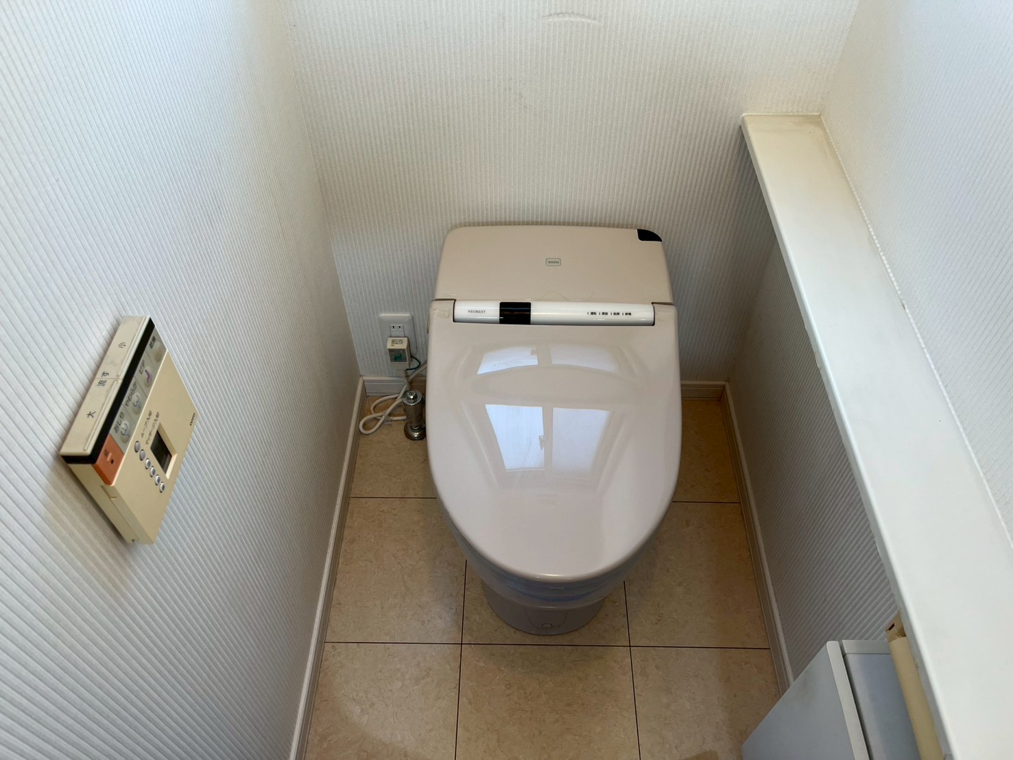 TOTO ウォシュレット一体型 GGA1 CES9C10 トイレ交換工事【京都市北区】