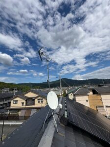 今回は京都市北区のお客様よりアンテナ交換のご依頼を頂きました😊アンテナ交換工事
