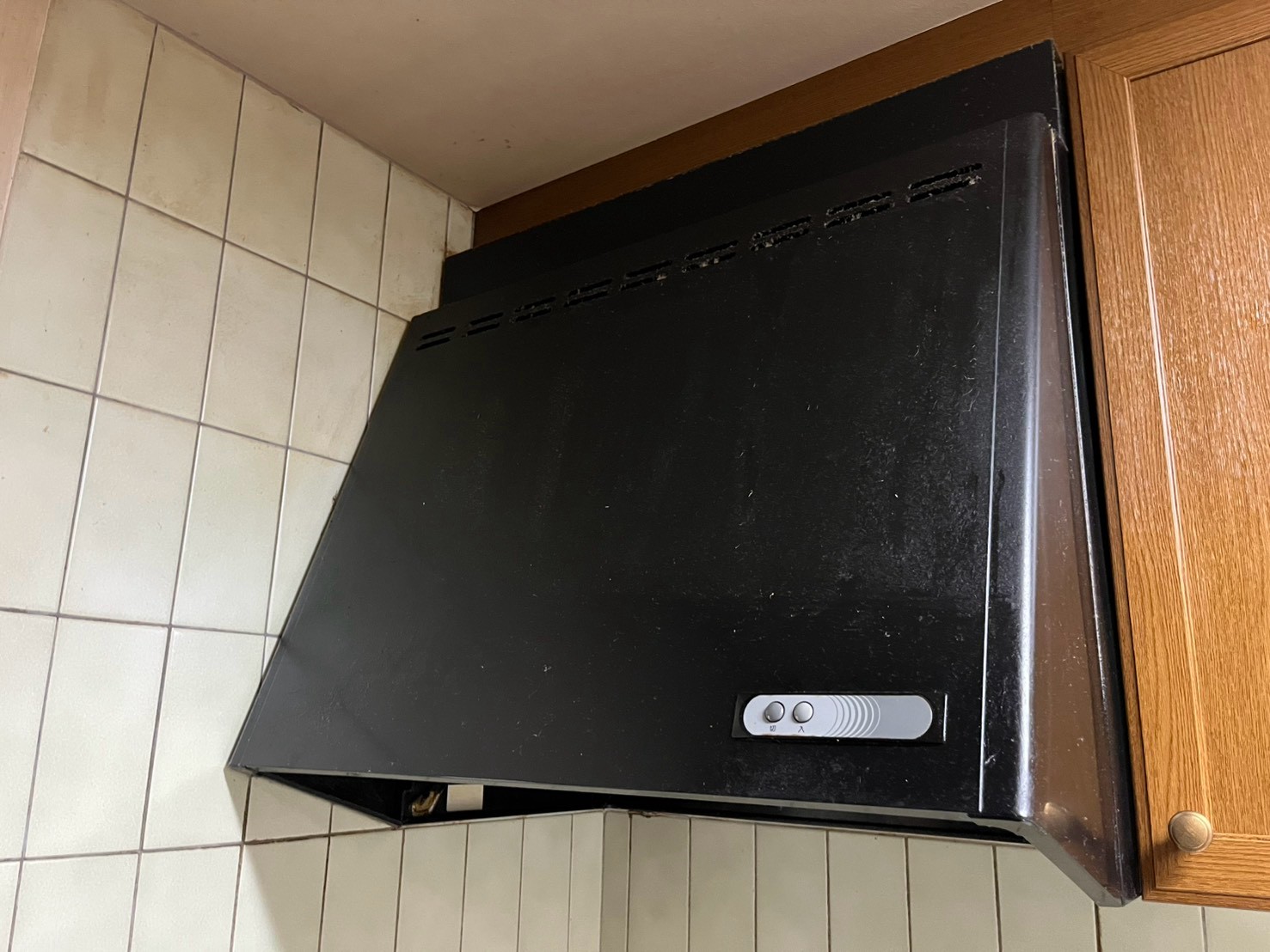 レンジフード交換工事 Panasonic フラット形レンジフード FY-75DED3-S+FY-MH766C-S【京都市左京区】